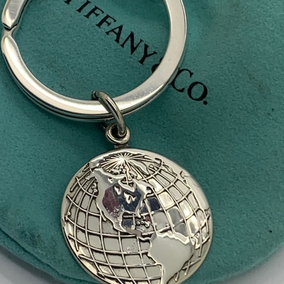 Tiffany & Co. Accessories - Tiffany & Co. 925 Vtg 2000 World Globe Keychain.